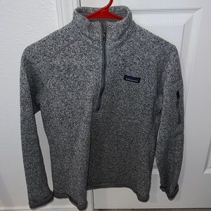 Grey Patagonia Fleece Half-Zip